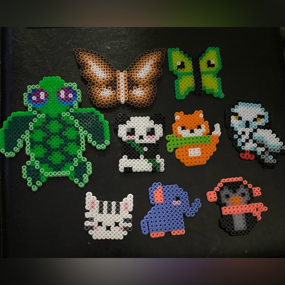 Perler bead animal bundle.